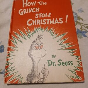 Rare 1957 Random House How the Grinch Stole Christmas Hardback Book